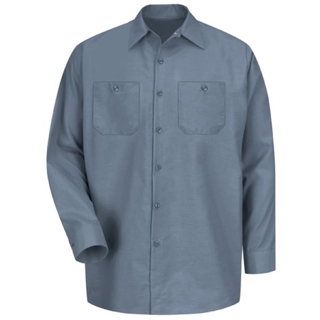 WORKWEAR OUTFITTERS Men's Long Sleeve Indust. Work Shirt Postman Blue, Medium SP14PB-RG-M